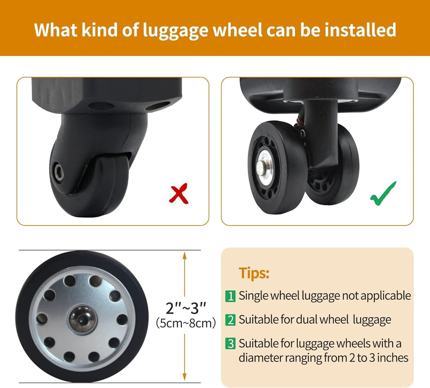 Luggage Wheel Covers for Suitcase,9Pack Luggage Wheel Protector Covers for Most