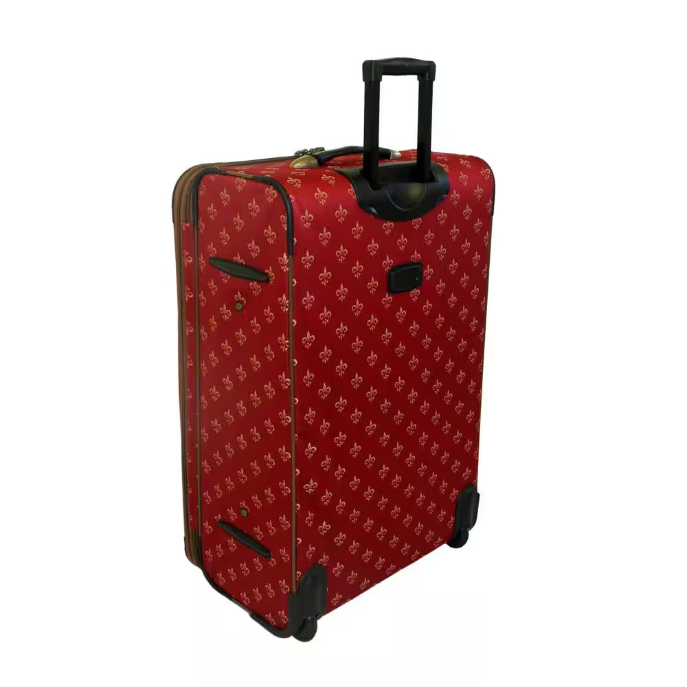 Fleur De Lis 4-Piece Luggage Set