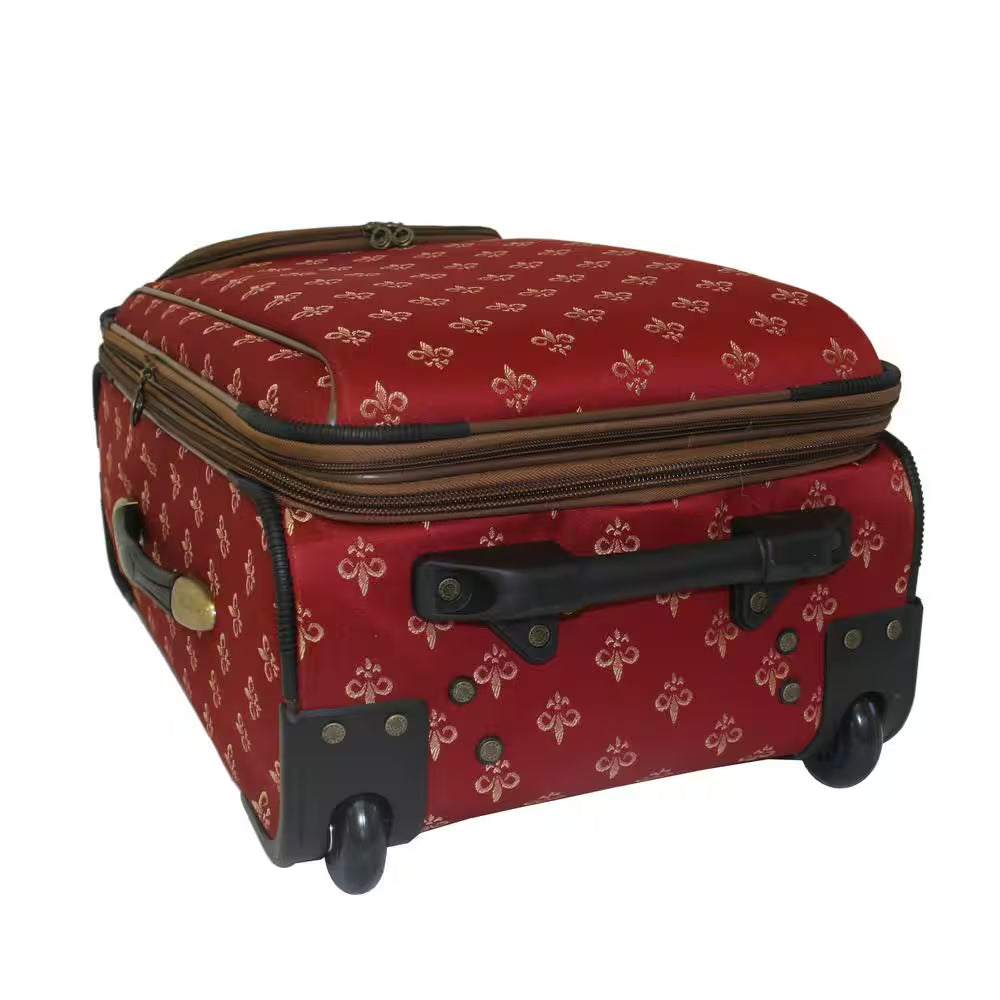 Fleur De Lis 4-Piece Luggage Set