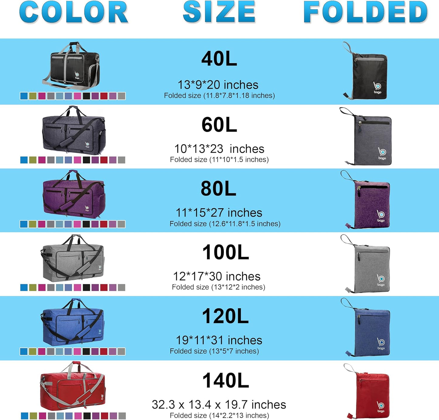 Large Foldable Duffel Bags for Traveling Women & Men - 80L Packable Duffle Bag for Travel with Shoe Compartment - Water Repellant, Heavy Duty, Lightweight Folding & Collapsible (Snowpink)