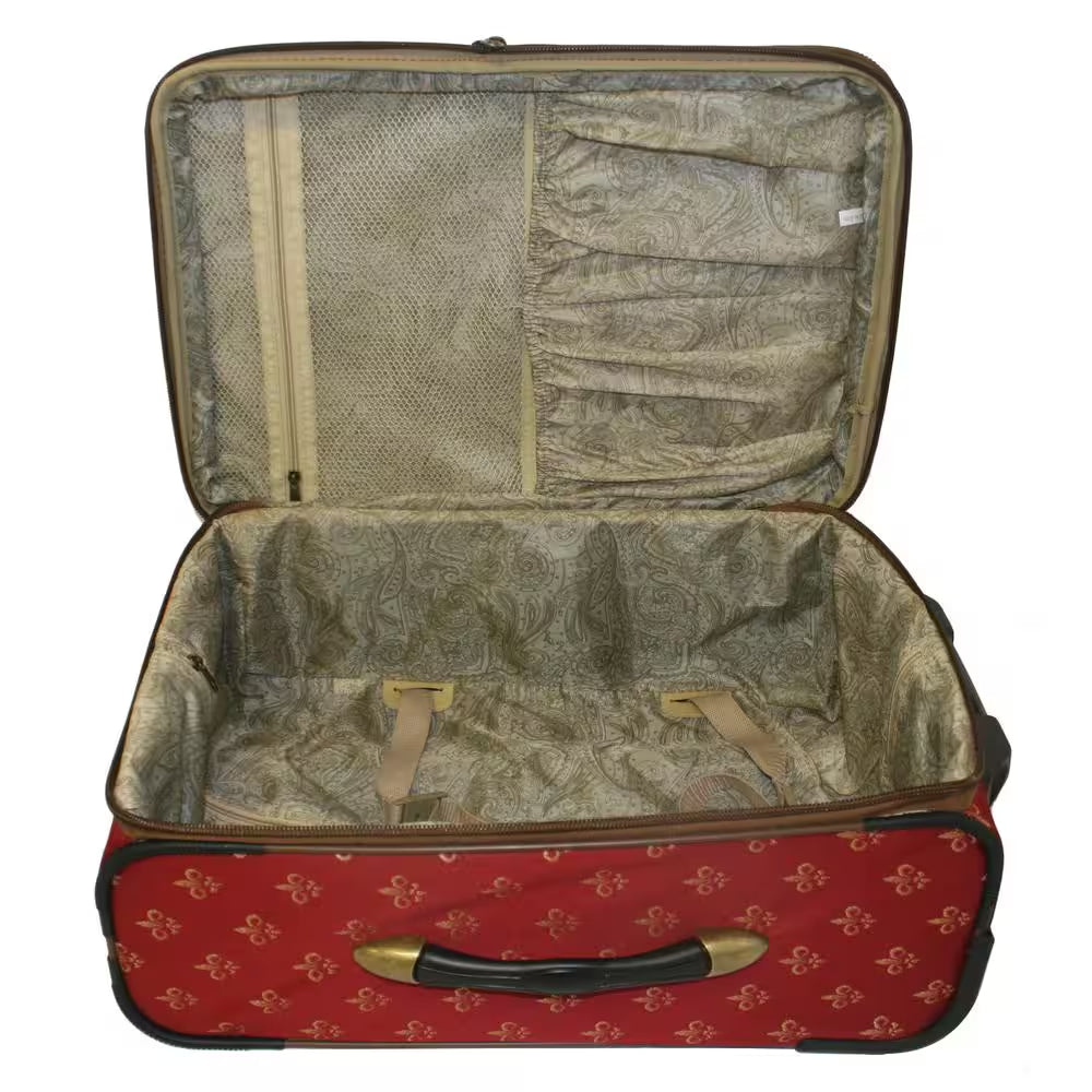 Fleur De Lis 4-Piece Luggage Set