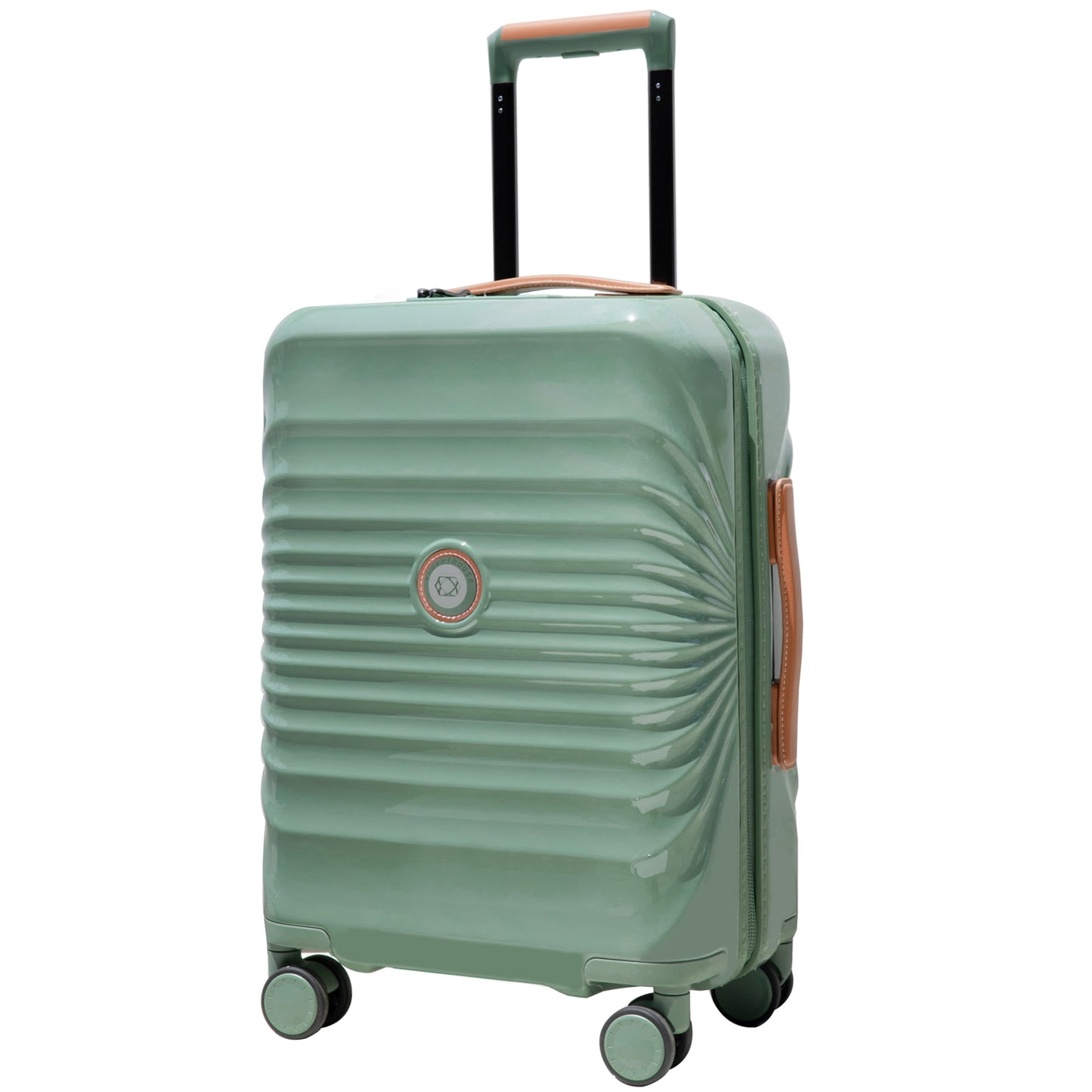 Hardshell Carry on Luggage Hardside Lightweight Suitcase with TSA Lock Spinner Wheels. (Green)