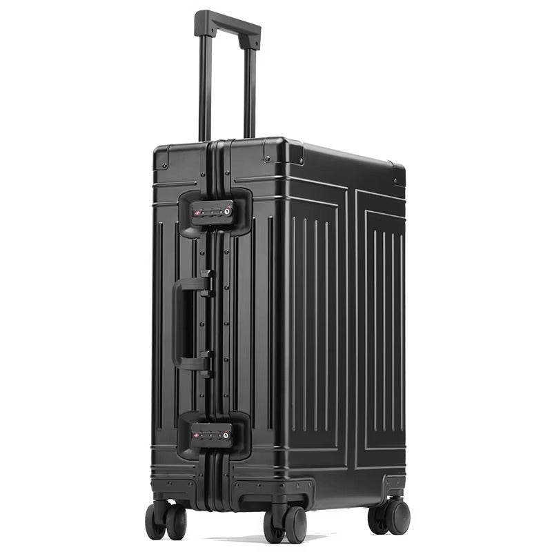 Premium Aluminum-Magnesium Alloy Luggage – 20", 24", 28" | Durable, Lightweight & Stylish Silver | Grey | Blue | Black