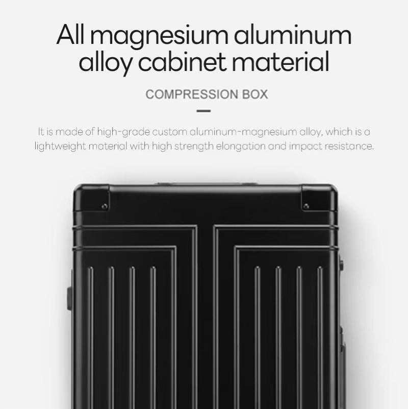 Premium Aluminum-Magnesium Alloy Luggage – 20", 24", 28" | Durable, Lightweight & Stylish Silver | Grey | Blue | Black