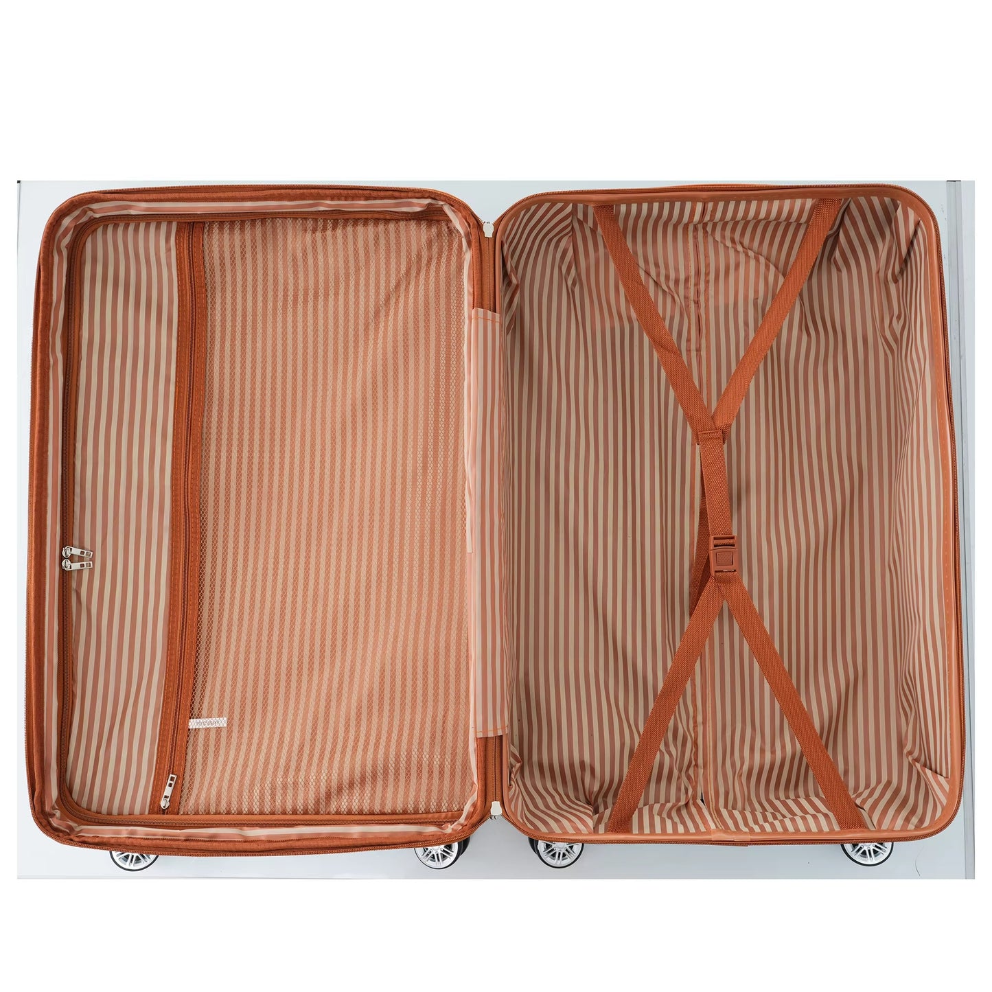 3 Pcs Luggage Travel Suitcase with 8 Spinner Wheels TSA Lock Collision-Protection Angle Travel Rolling Luggage 20'' 24'' 28''