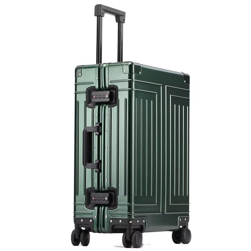 Premium Aluminum-Magnesium Alloy Luggage – 20", 24", 28" | Durable, Lightweight & Stylish Silver | Grey | Blue | Black
