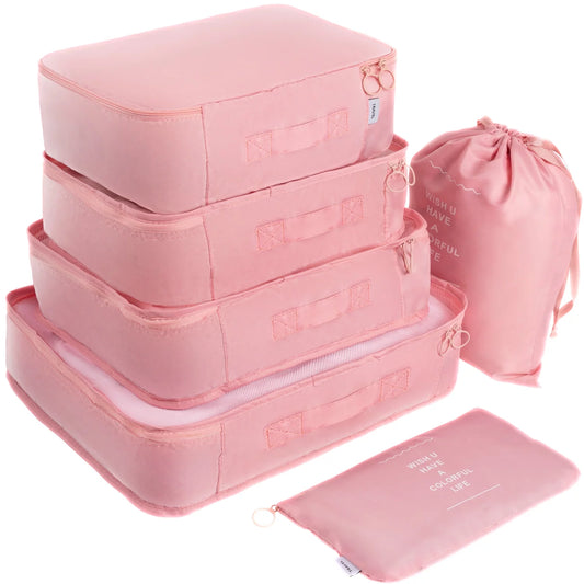 6 Set Packing Cubes, Travel Luggage Packing Organizers