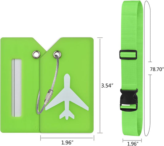 Travel Luggage Accessories-Adjustable Luggage Straps&Silicon Luggage Tags …