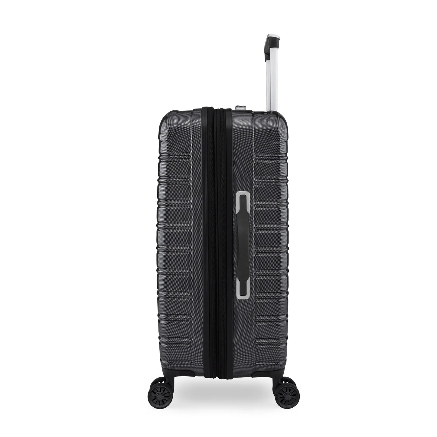 (3 Pack)  Hardside Fibertech Luggage 28" Checked Luggage, Black