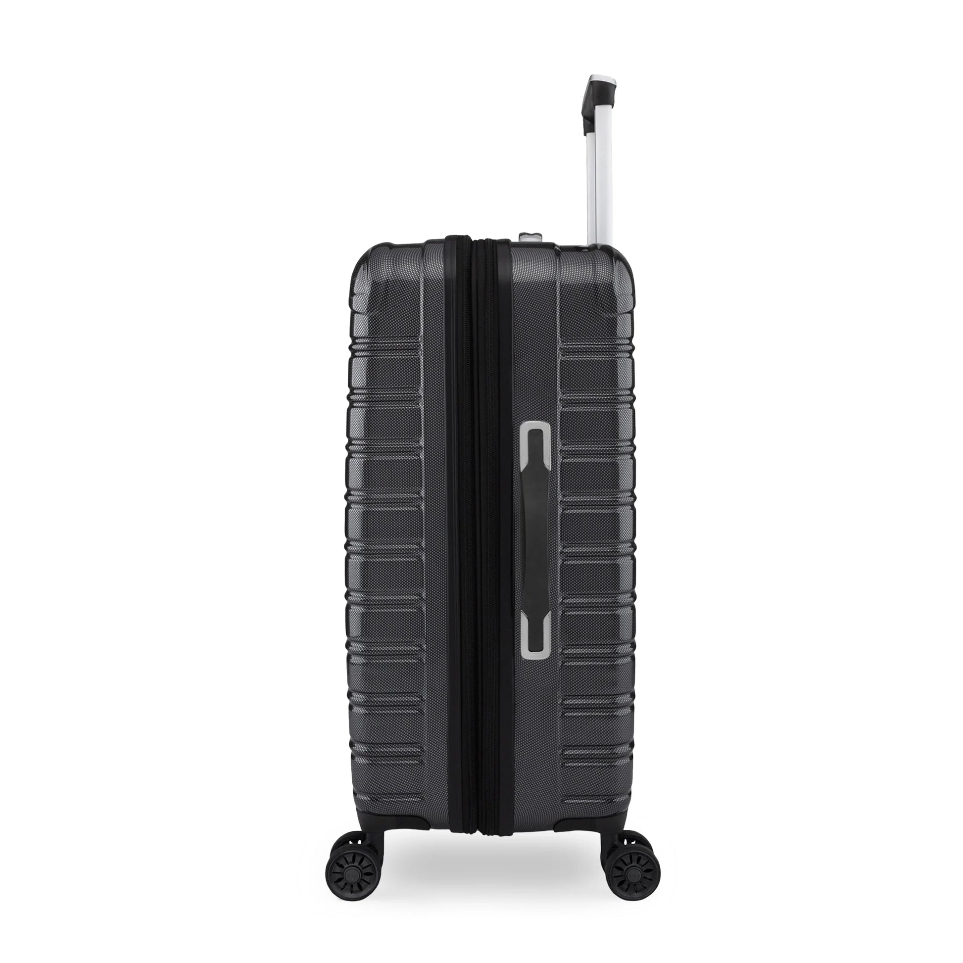 (3 Pack)  Hardside Fibertech Luggage 28" Checked Luggage, Black