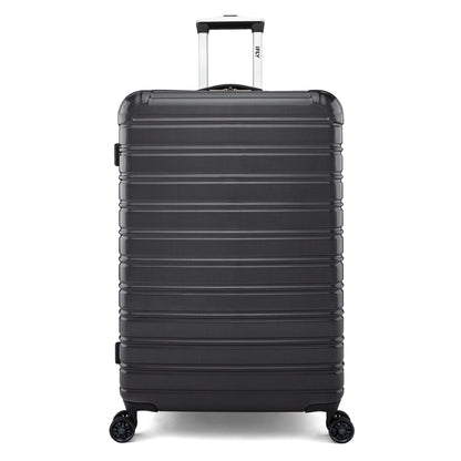 (3 Pack)  Hardside Fibertech Luggage 28" Checked Luggage, Black