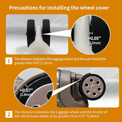 Luggage Wheel Covers for Suitcase,9Pack Luggage Wheel Protector Covers for Most