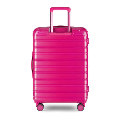 Hardside Fibertech 3.0 24" Checked Luggage, Very Berry