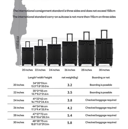 Premium Aluminum-Magnesium Alloy Luggage – 20", 24", 28" | Durable, Lightweight & Stylish Silver | Grey | Blue | Black
