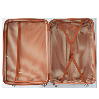 3 Pcs Luggage Travel Suitcase with 8 Spinner Wheels TSA Lock Collision-Protection Angle Travel Rolling Luggage 20'' 24'' 28''