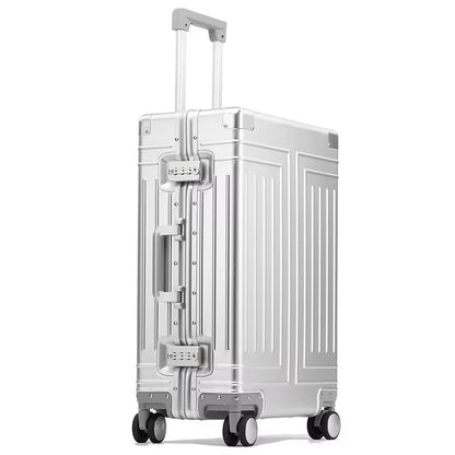 Premium Aluminum-Magnesium Alloy Luggage – 20", 24", 28" | Durable, Lightweight & Stylish Silver | Grey | Blue | Black